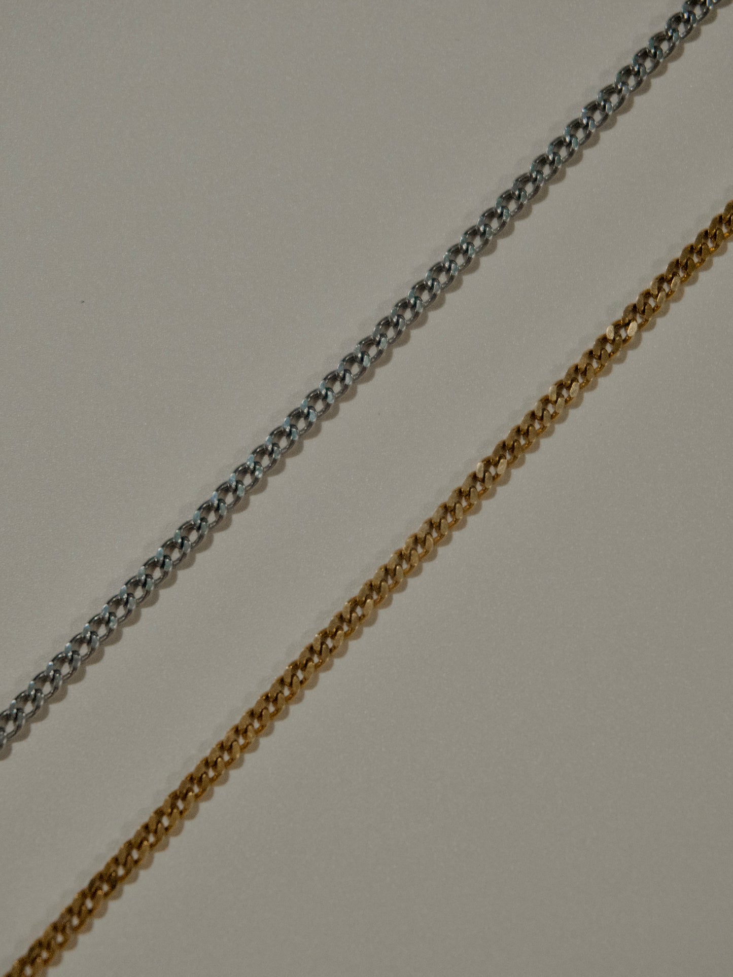Basic 3mm Curb Chain Necklace