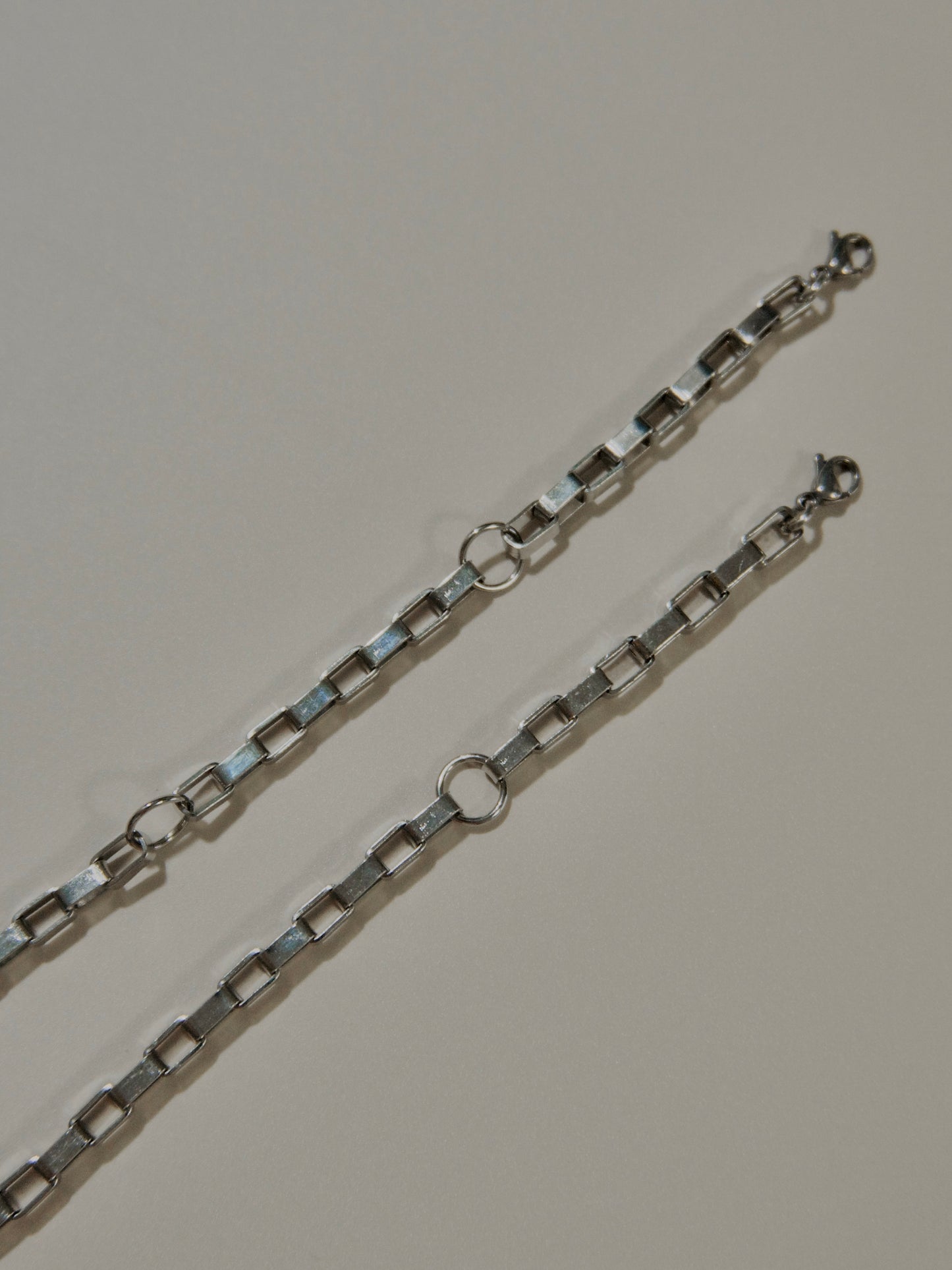 Basic Rectangle Box Chain Necklace