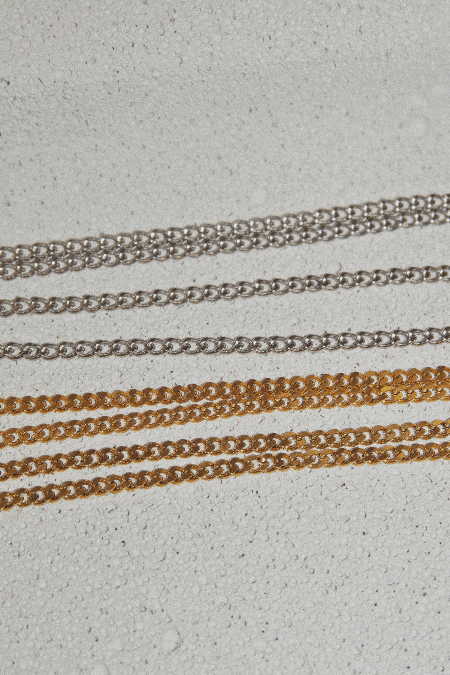 Basic 3mm Curb Chain Necklace