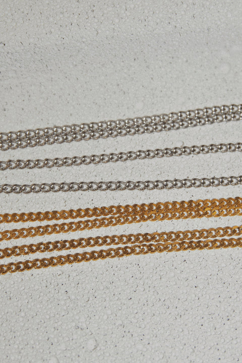 Basic 3mm Curb Chain Necklace