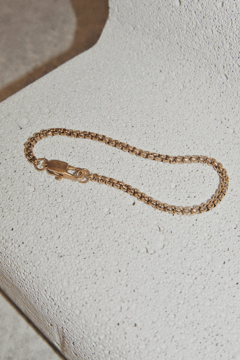 Basic 2mm Box Chain Bracelet