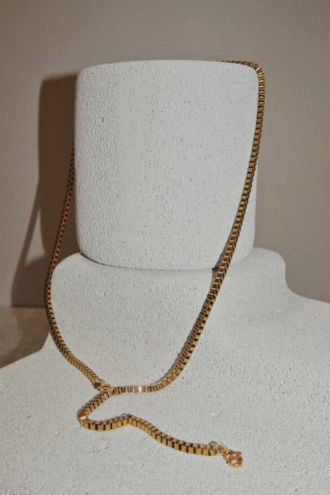 Basic 3mm Square Chain Necklace