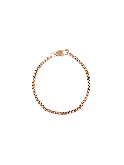 Basic 2mm Box Chain Bracelet