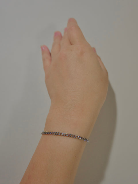 Basic 3mm Curb Chain Bracelet