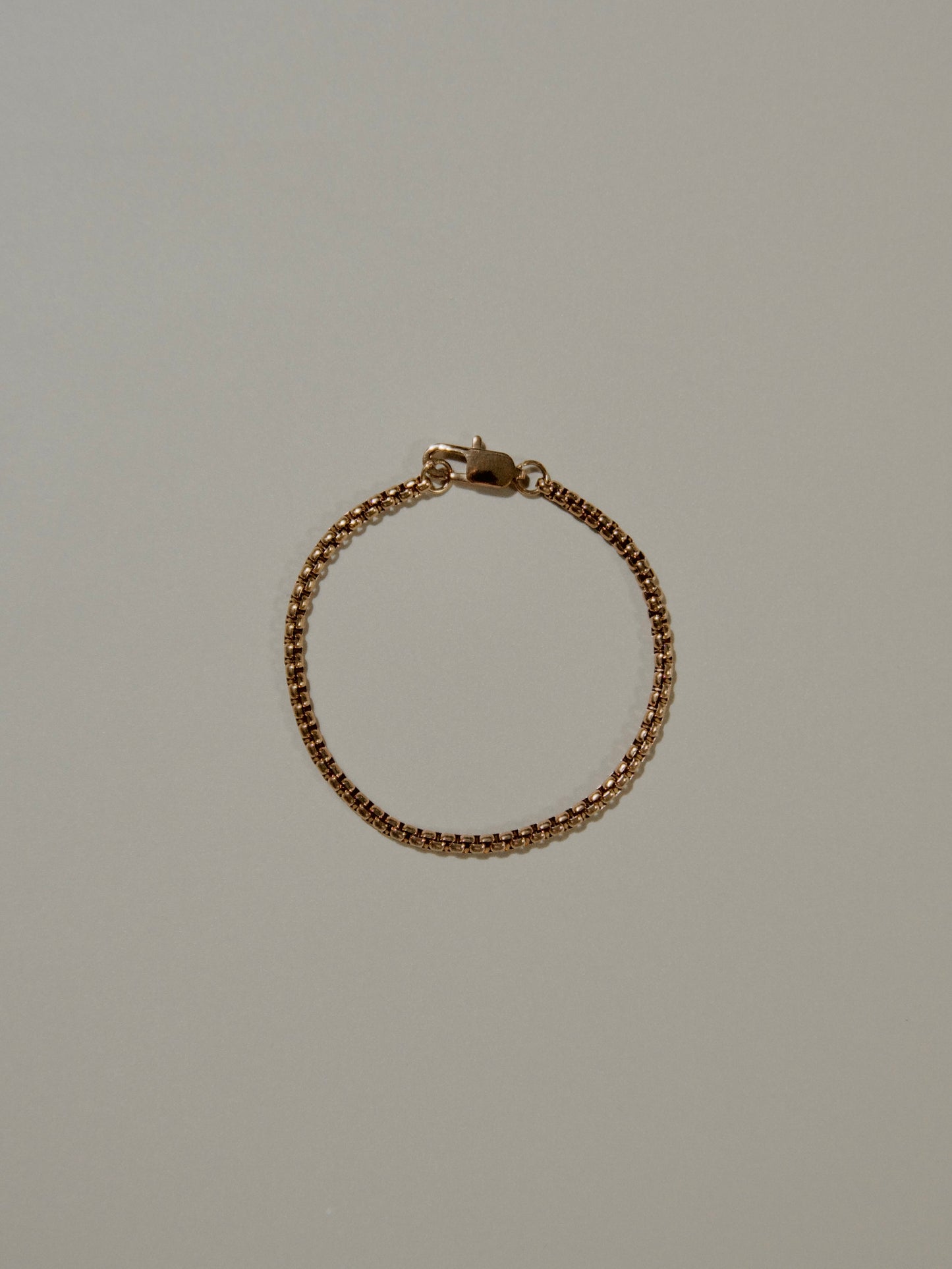 Basic 2mm Box Chain Bracelet