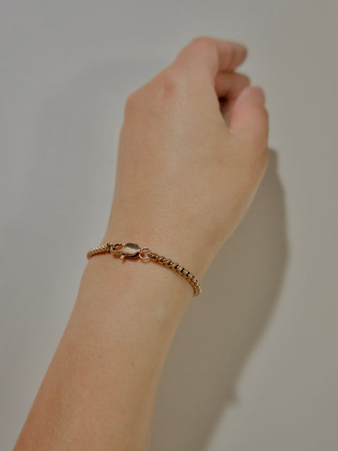 Basic 2mm Box Chain Bracelet