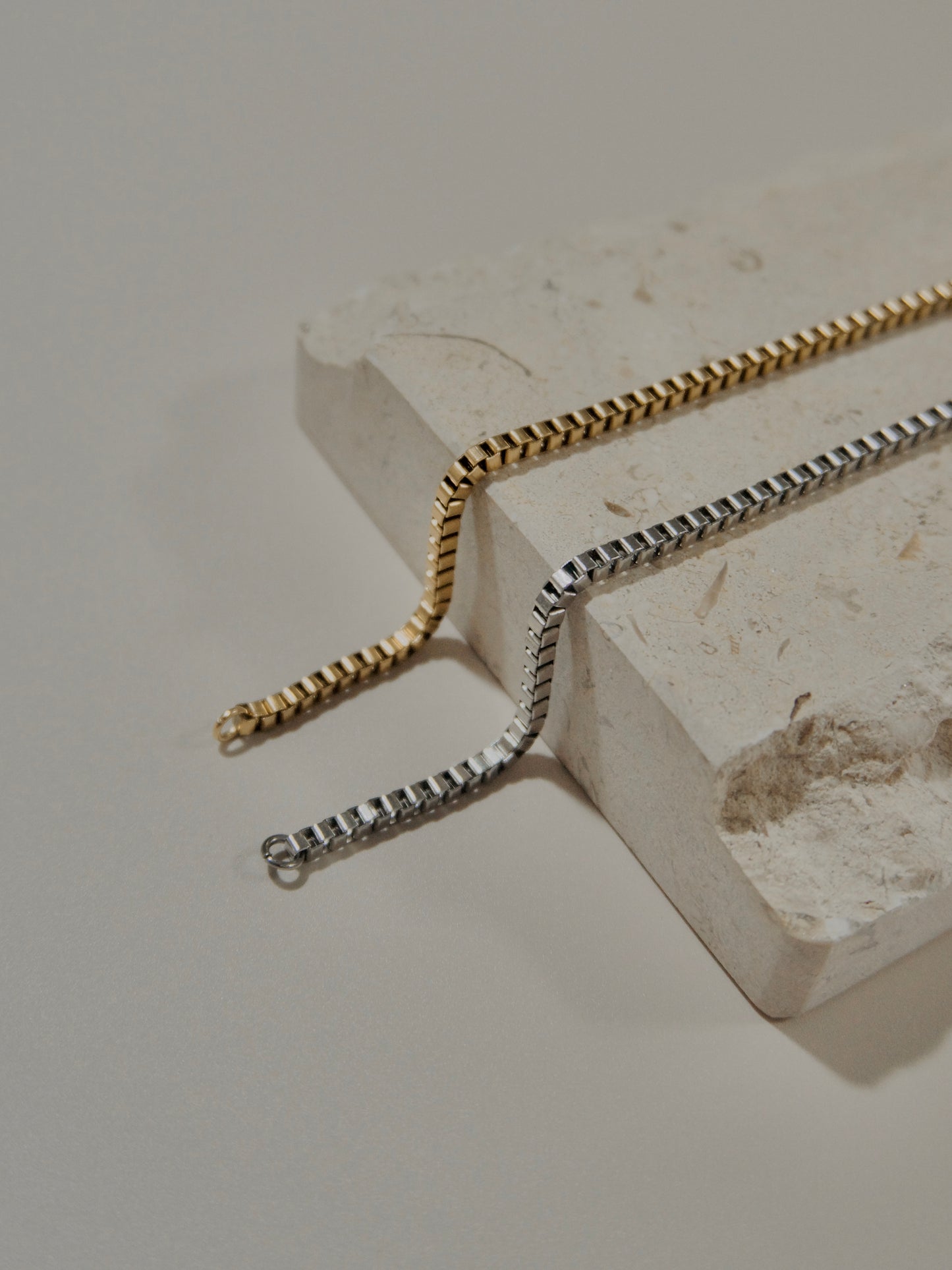Basic 3mm Square Chain Bracelet