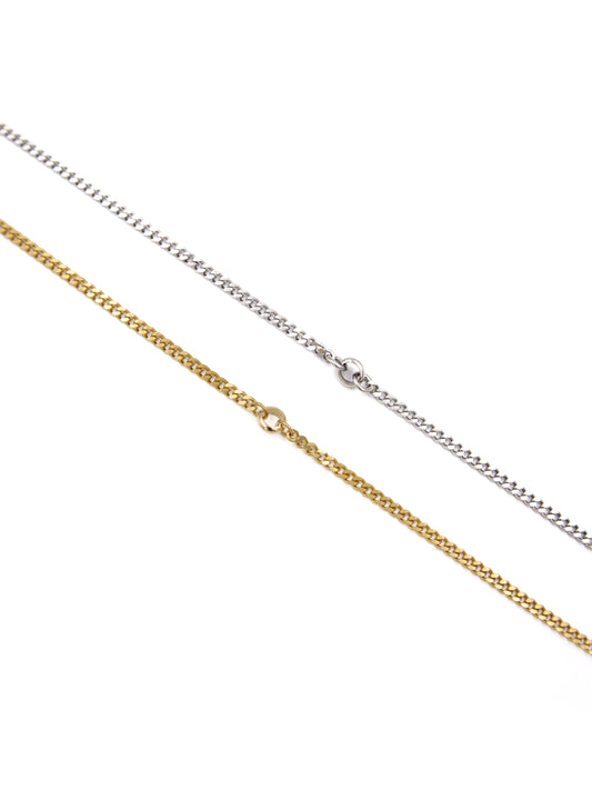 Petite Ring Curb Chain Necklace