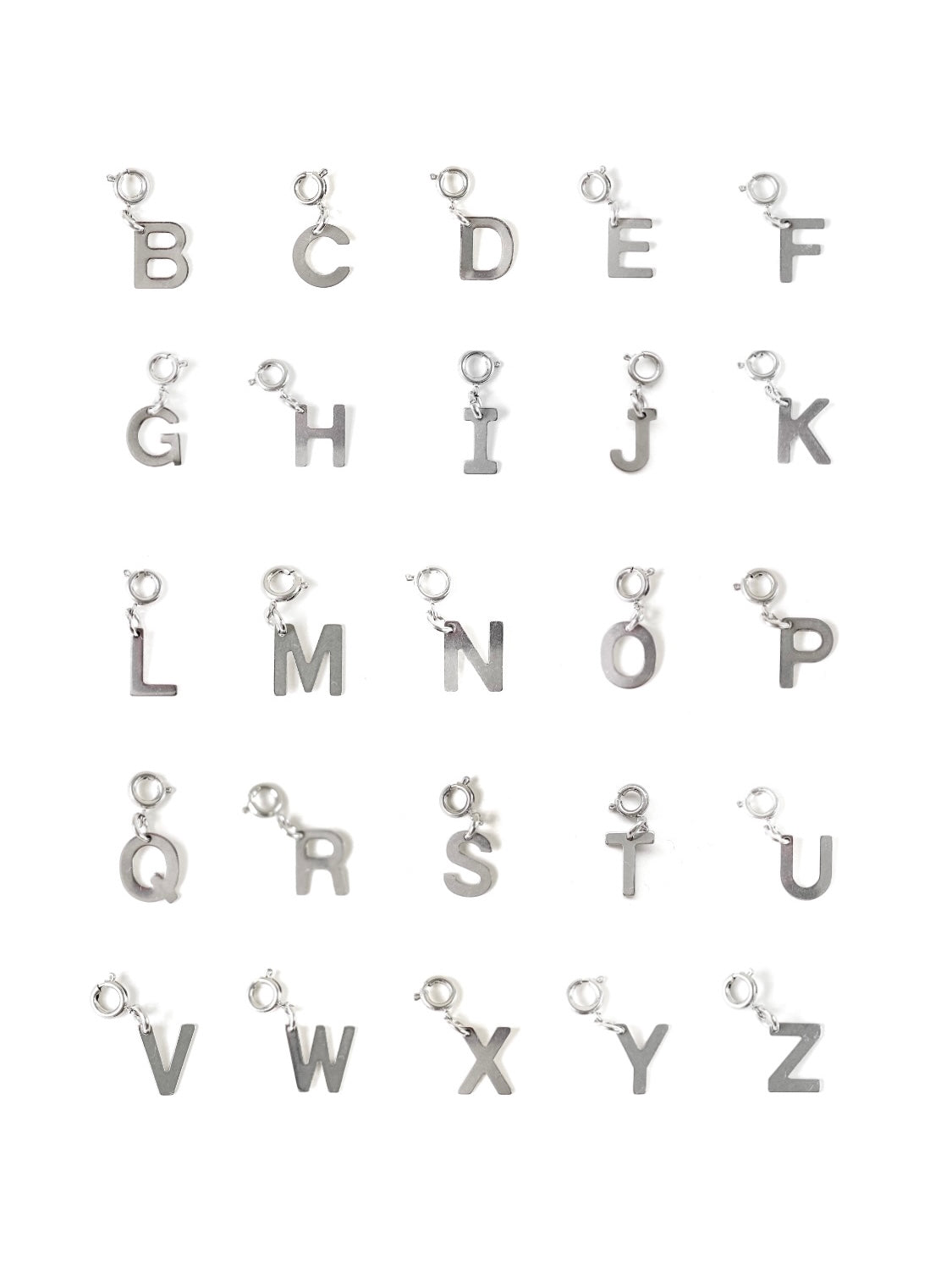 The Alphabet Pendant Silver