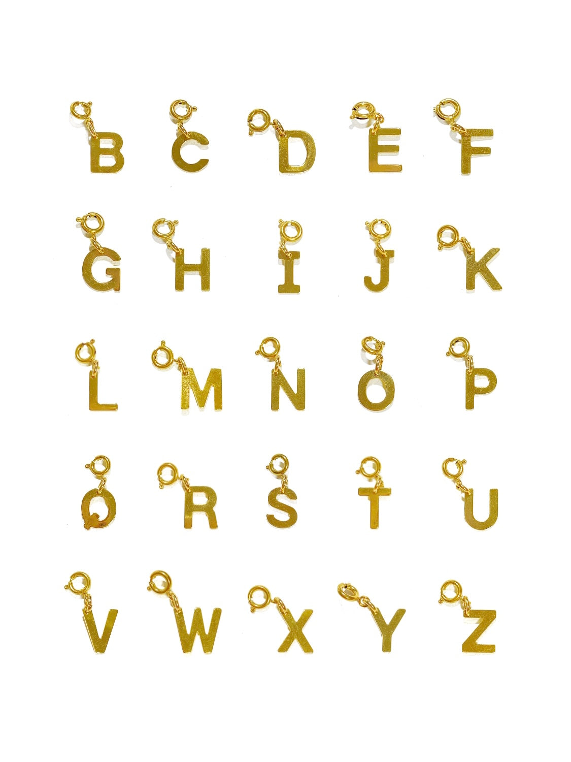 The Alphabet Pendant Gold
