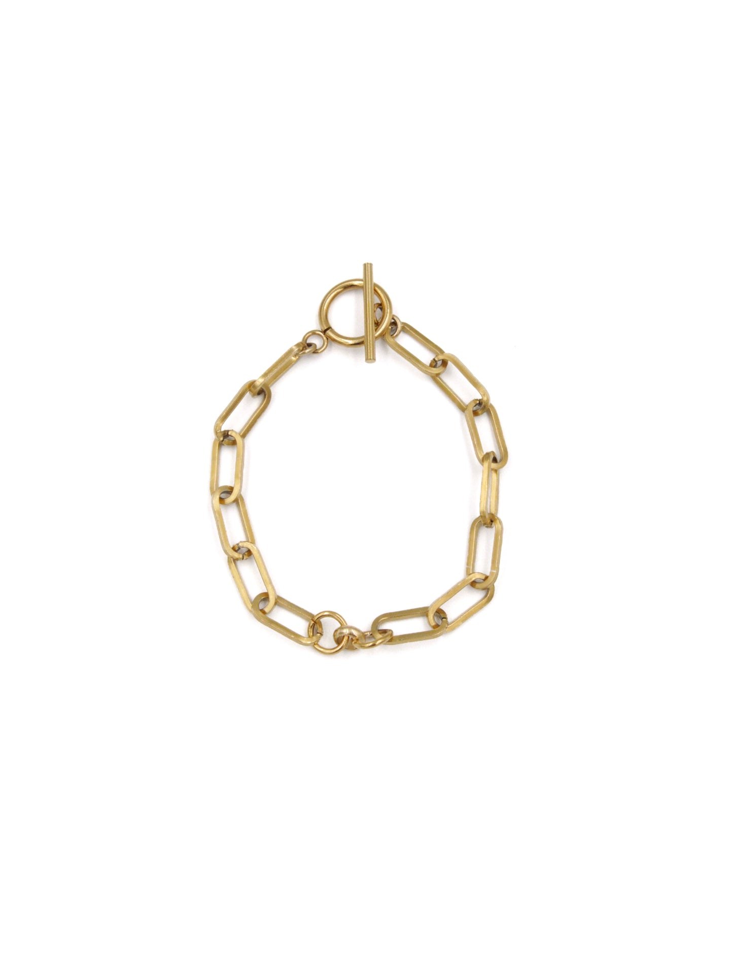 Petite Ring Paper Clip Chain Bracelet
