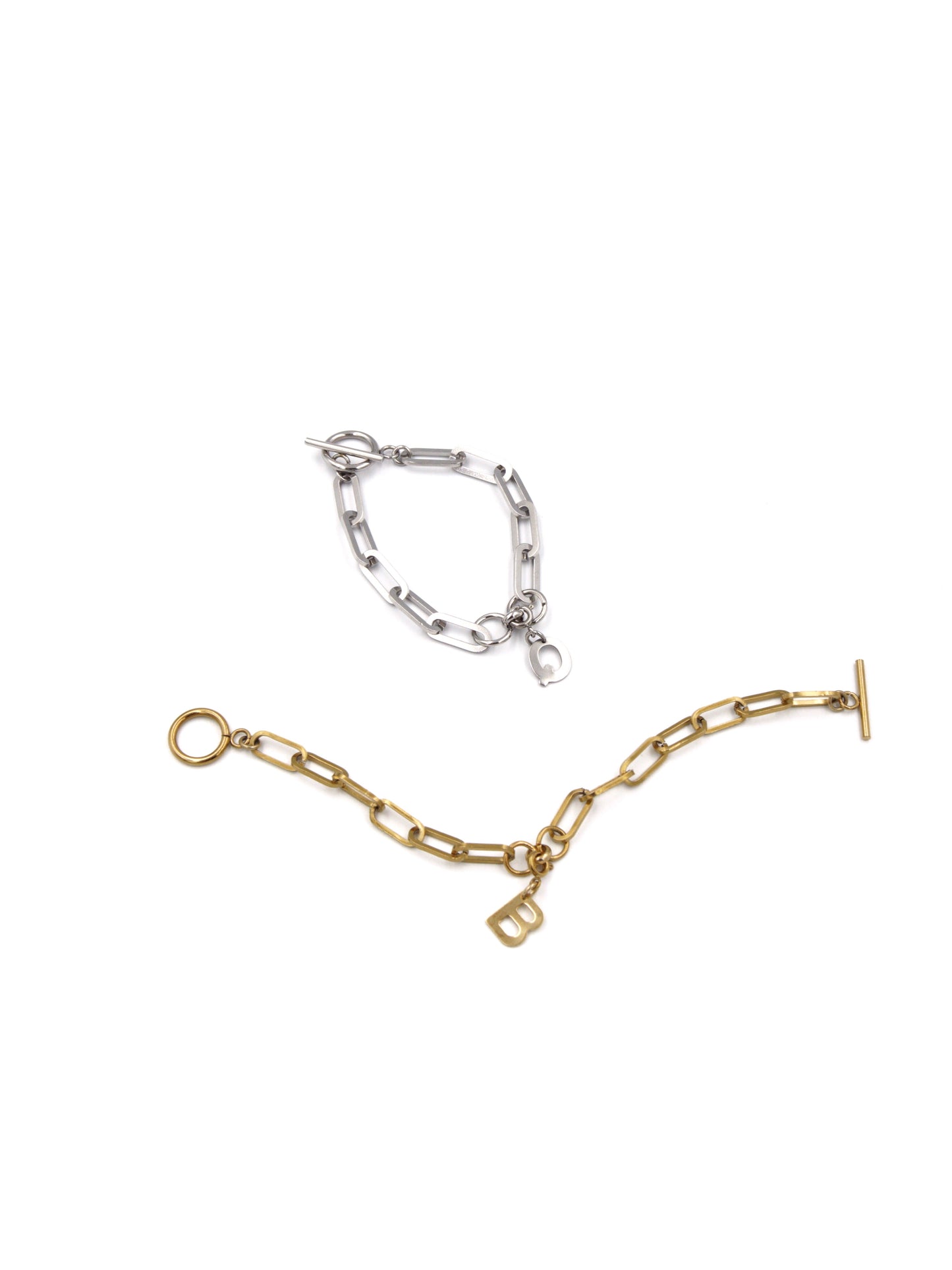 Petite Ring Paper Clip Chain Bracelet