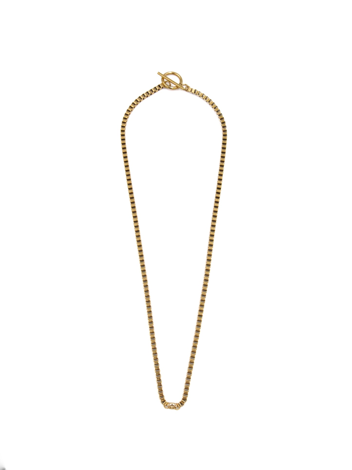 Petite Ring Square Chain Necklace