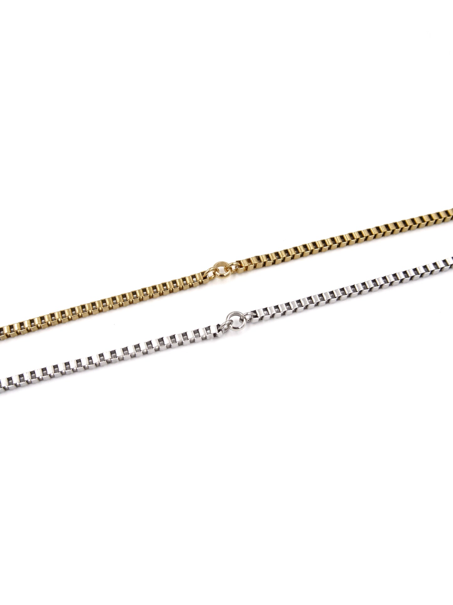Petite Ring Square Chain Necklace